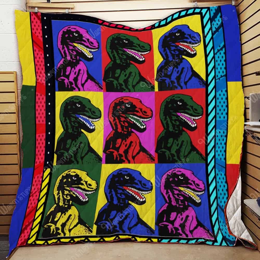 Colorful Dinosaurs KB 3D Quilt Blanket 2828