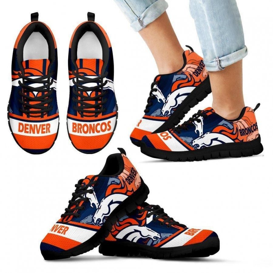 Three Impressing Point Of Logo Denver Broncos Sneakers #712