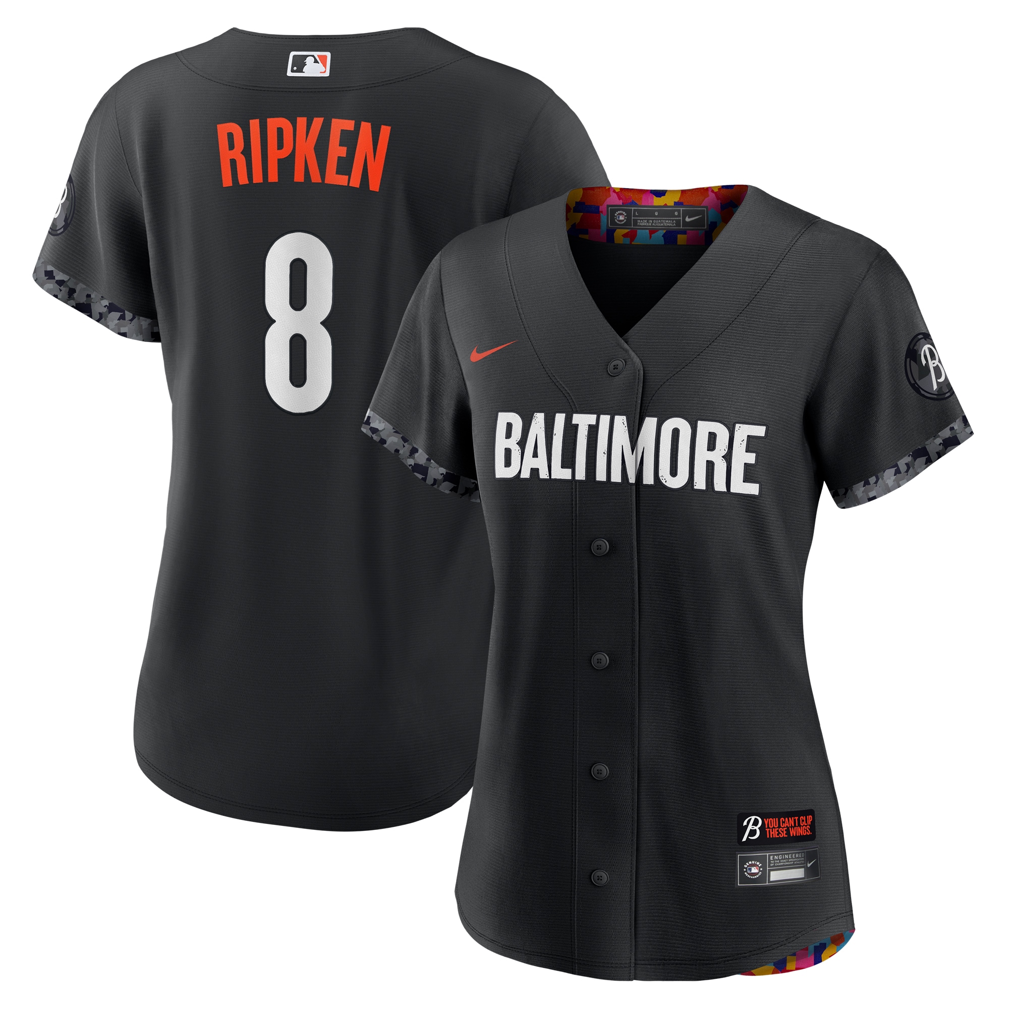 Cal Ripken Jr. Baltimore Orioles Women's City Connect Replica Player Jersey – Black