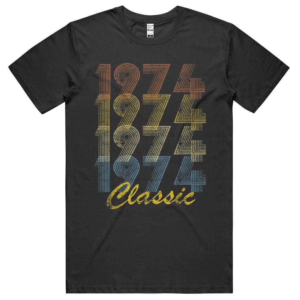 47th 1974 Birthday Gift Vintage Retro Men Women 47 Years Old Unisex Shirt