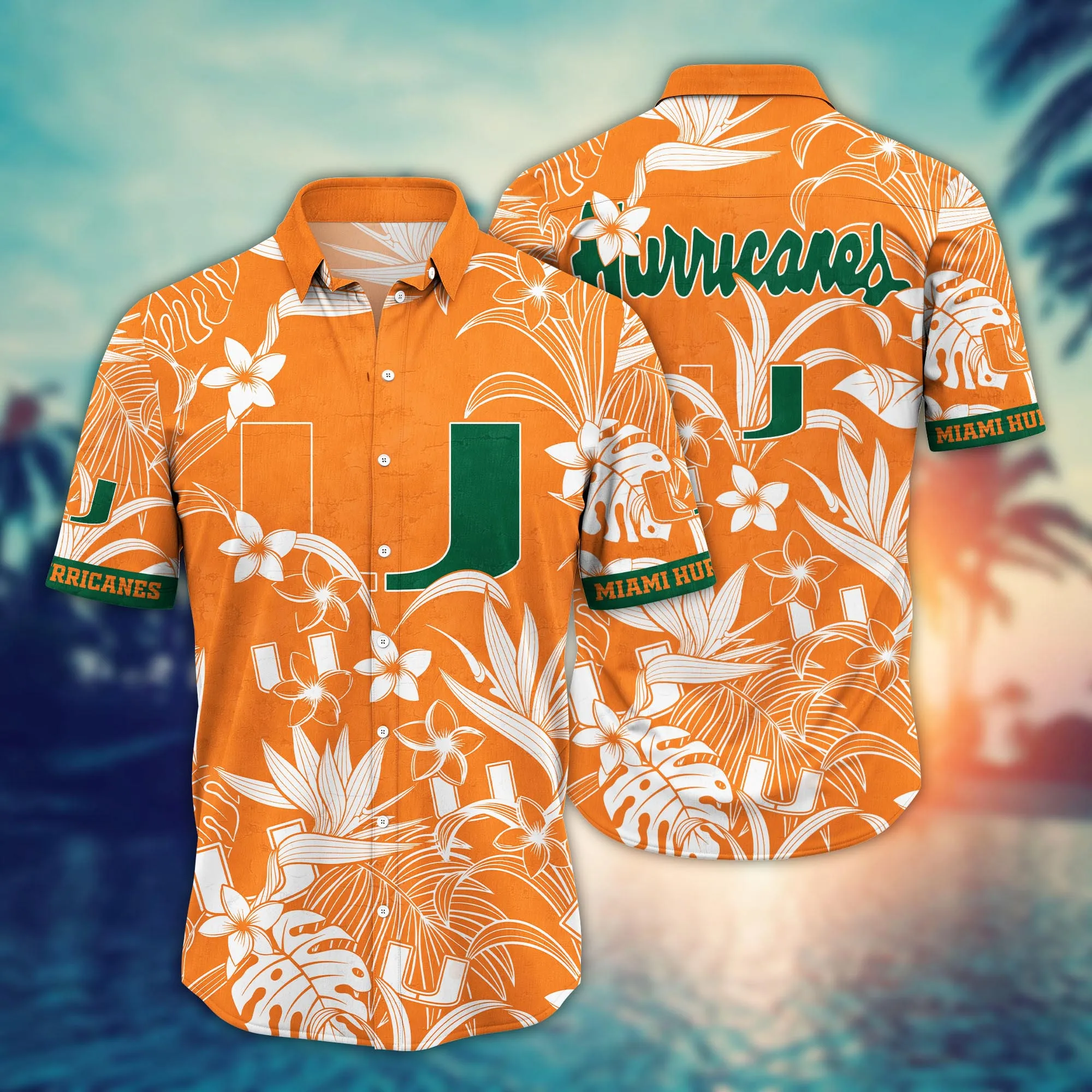 Miami Hurricanes NCCA Hawaiian Shirt Sunlittime Aloha Shirt