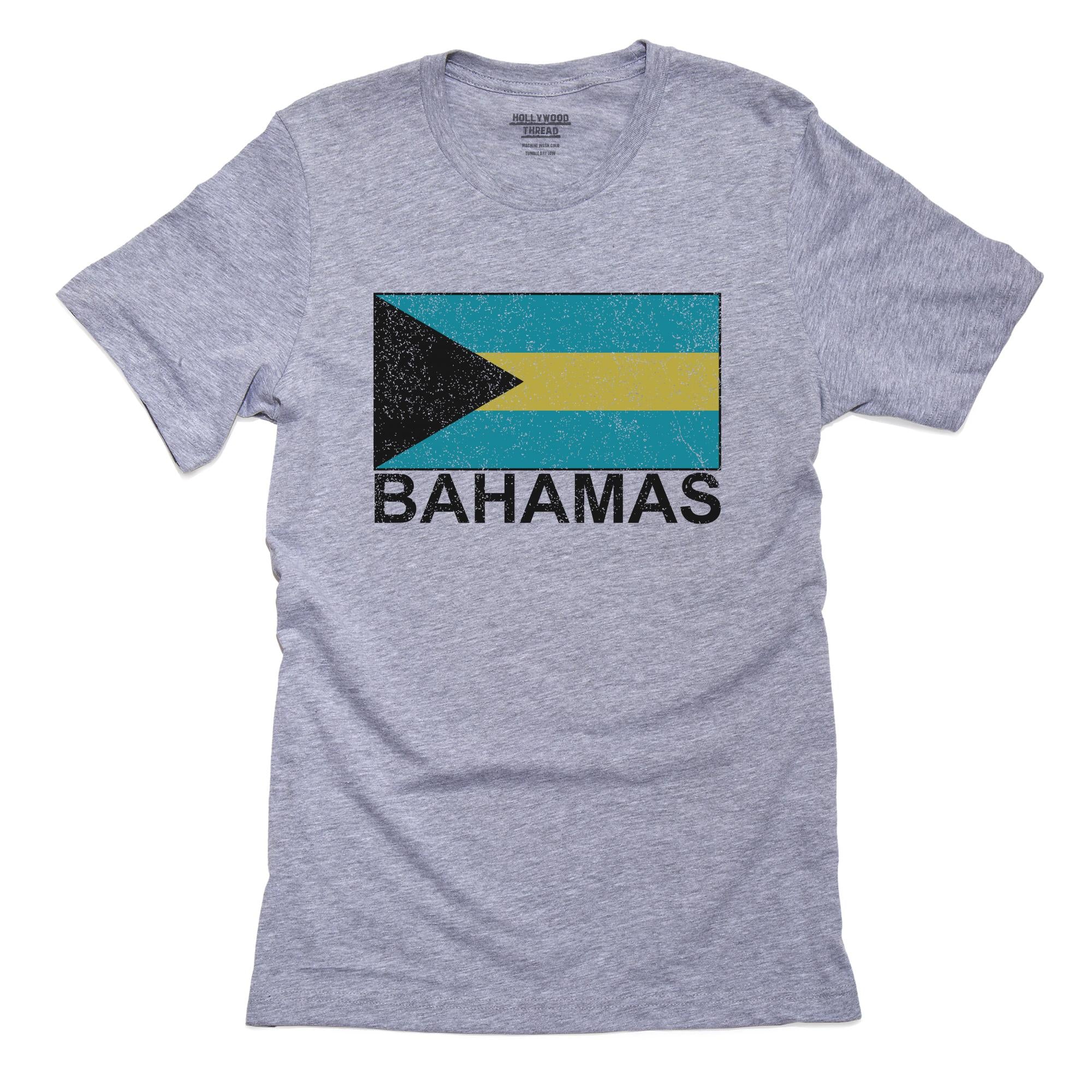 Bahamas Flag – Special Vintage Edition T-Shirt, Framed Print, Pillow, Golf Towel