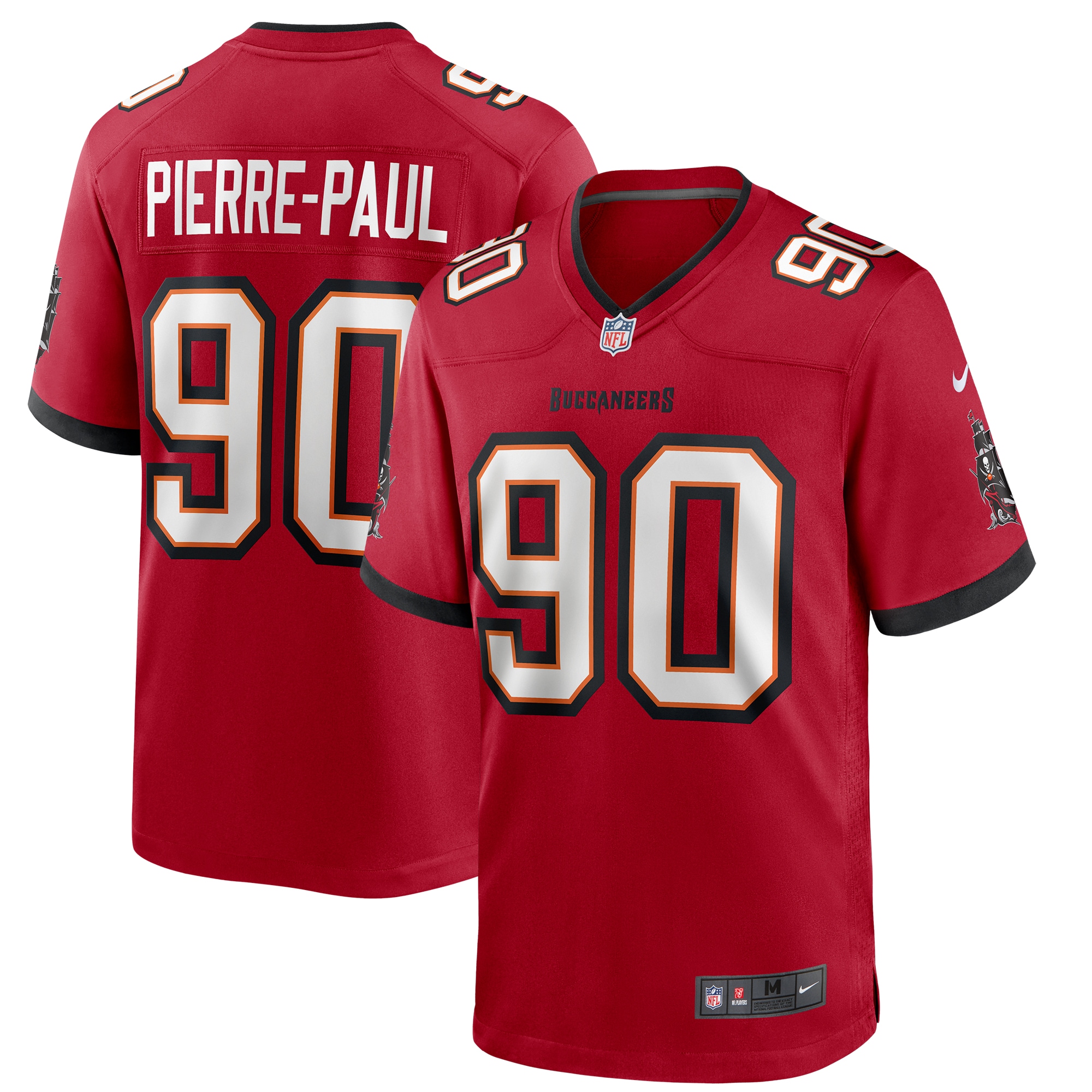 Men’s Tampa Bay Buccaneers Jason Pierre-Paul Red Game Player Jersey