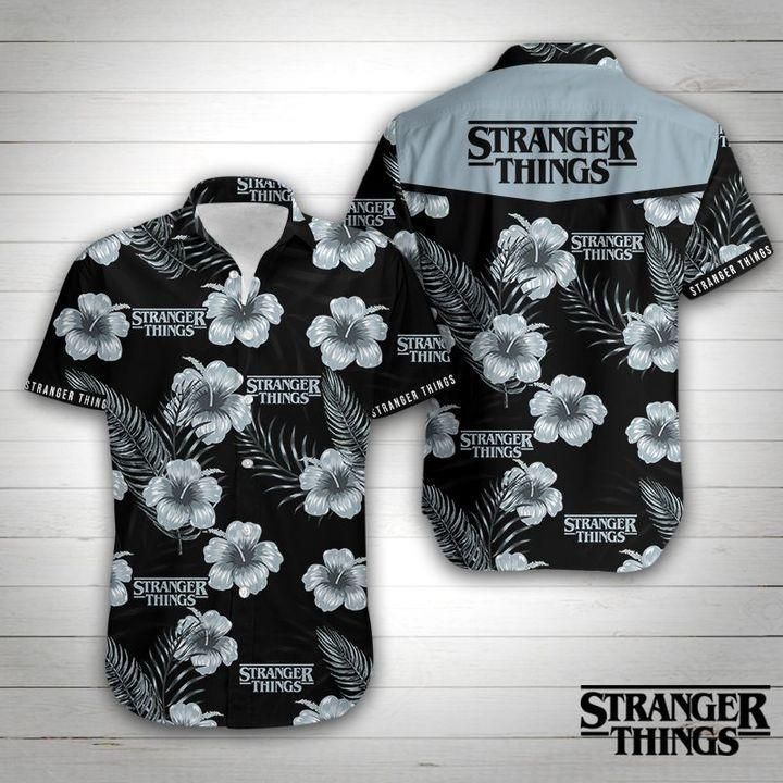 Stranger Things Floral Hawaiian Shirt White Men Women Beach Wear Short Sleeve Hawaii Shirt - Kittyband Fashion