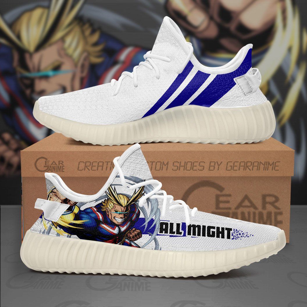 All Might Yeezy Shoes My Hero Academia Anime Yeezy Shoes V10