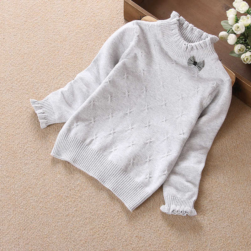 Children sweater winter new style girl cartoon rabbit baby plus velvet thickening warm sweaters cute tops Long sleeve clothing alx