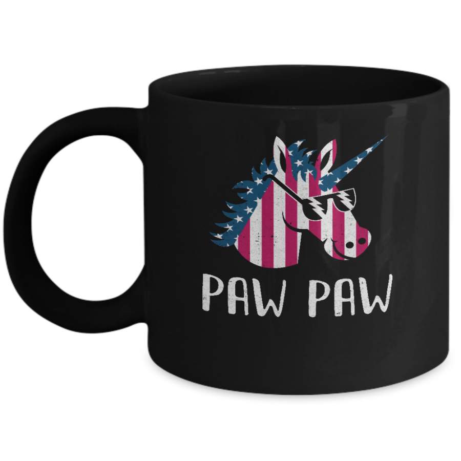 Patriotic Paw Paw Unicorn Americorn 4Th Of July Mug