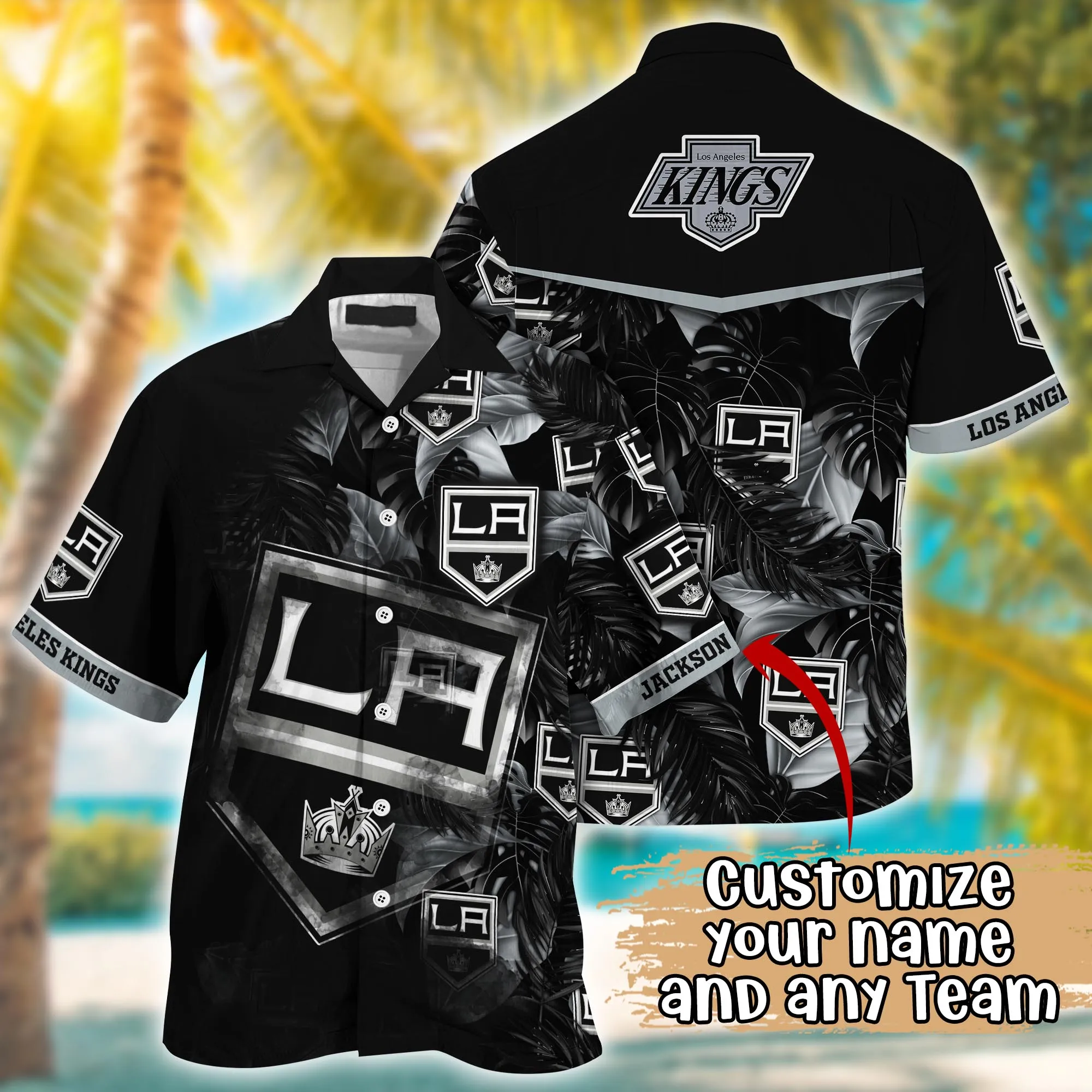 Los Angeles Kings Nhl Summer Hawaii Shirt And Tshirt Custom Aloha Shirt