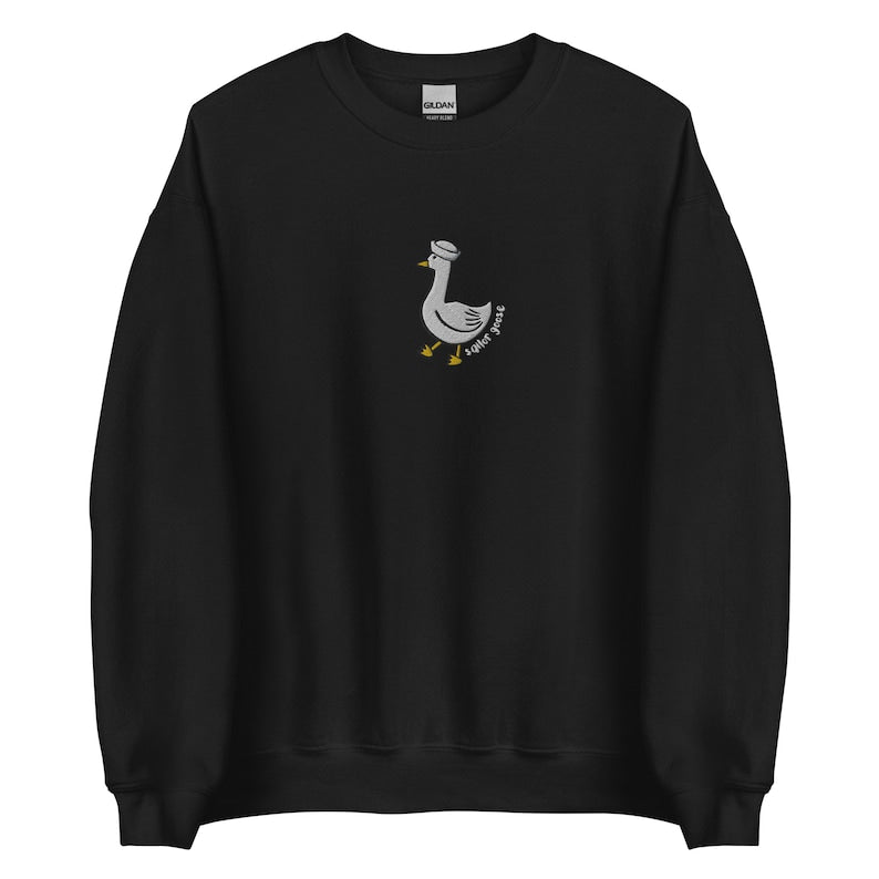 Sailor Goose Embroidered Sweatshirt 2D Crewneck Sweatshirt All Over Print Sweatshirt For Women Sweatshirt For Men Sws4343