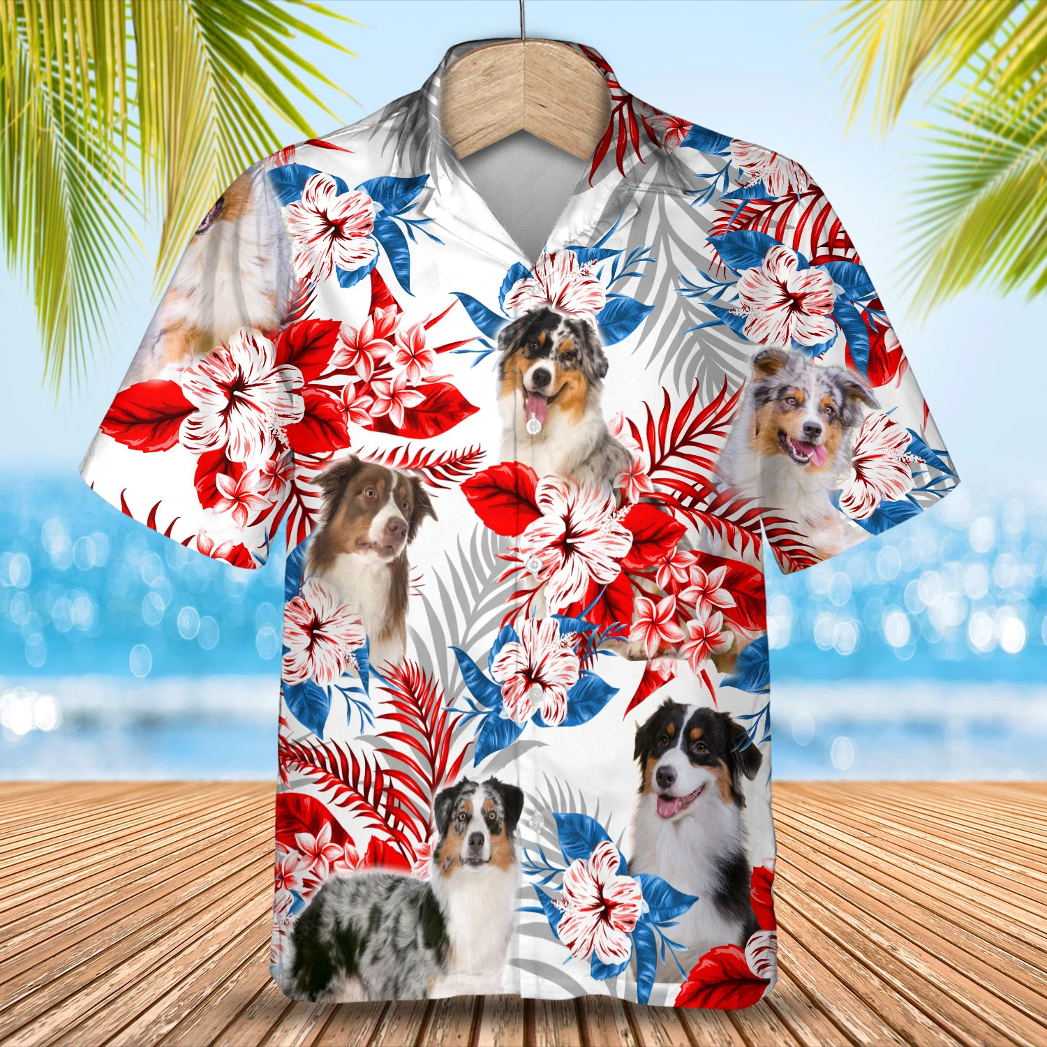 Australian Shepherd Hawaii Summer Aloha Men Hawaii Women Hawaii Shirt Ha21226