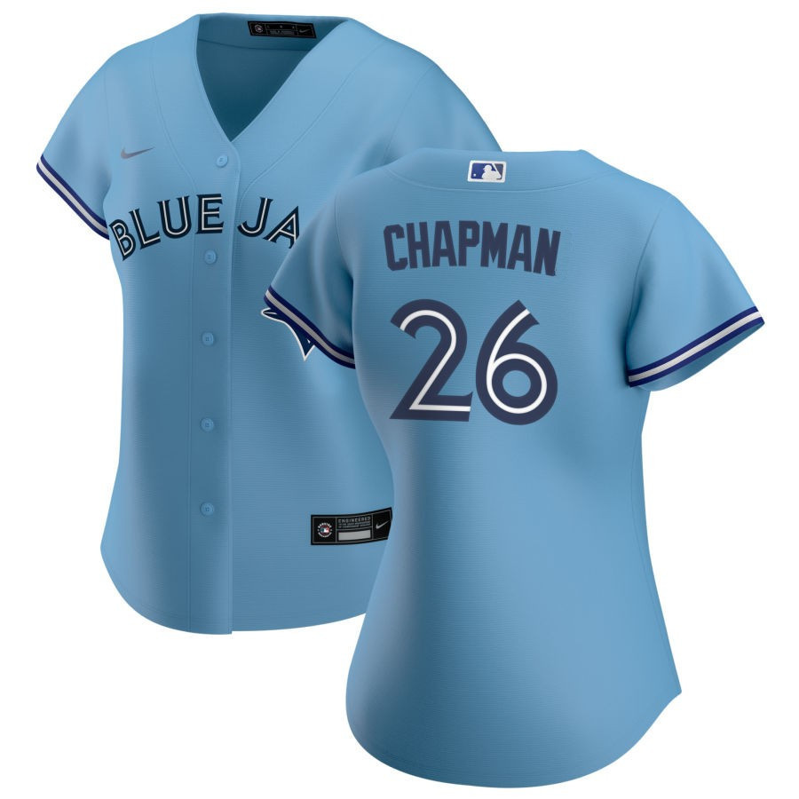 Toronto Blue Jays Matt Chapman 26 MLB Powder Blue Alternate Jersey Gift For Blue Jays