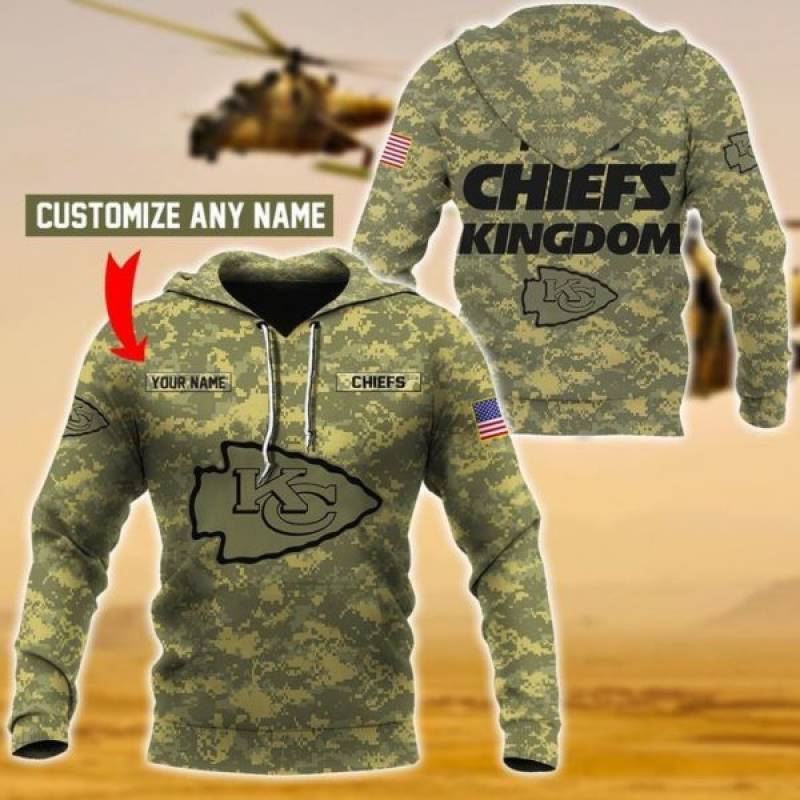 Chiefs Kingdom Custom Name 3d hoodie – Teasearch3D 030320