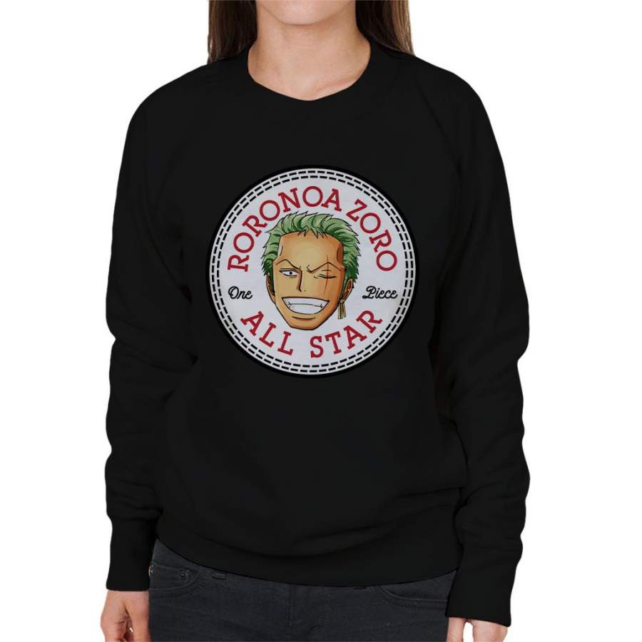 Roronoa Zoro One Piece Converse All Star Women’s Sweatshirt