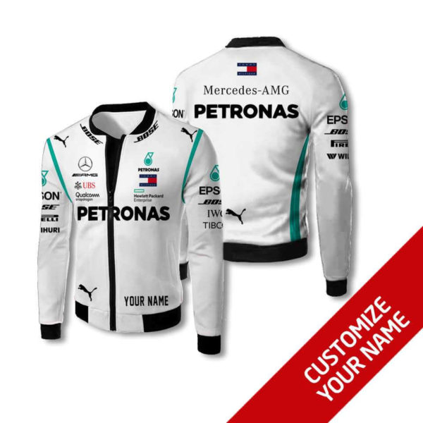 Custom Name Bomber Jacket Mercedes, Mercedes 3D Spring Autumn, Mens Casual Jacket, Car Sports Cv78