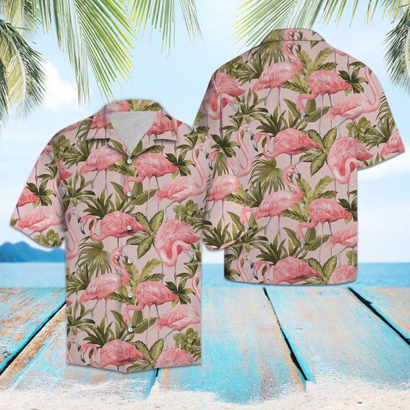 Lovely Flamingo Hawaiian Shirt Ha46203