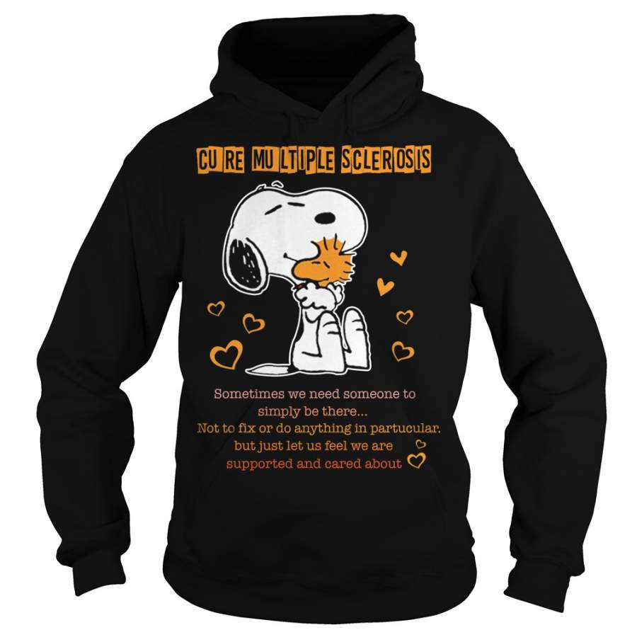 Snoopy And Woodstock Cure Multiple Sclerosis Hoodie T-Shirt