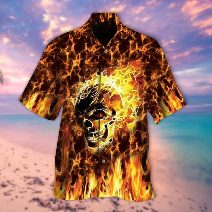 Skull Hawaii Shirt For Men Women Ha64589