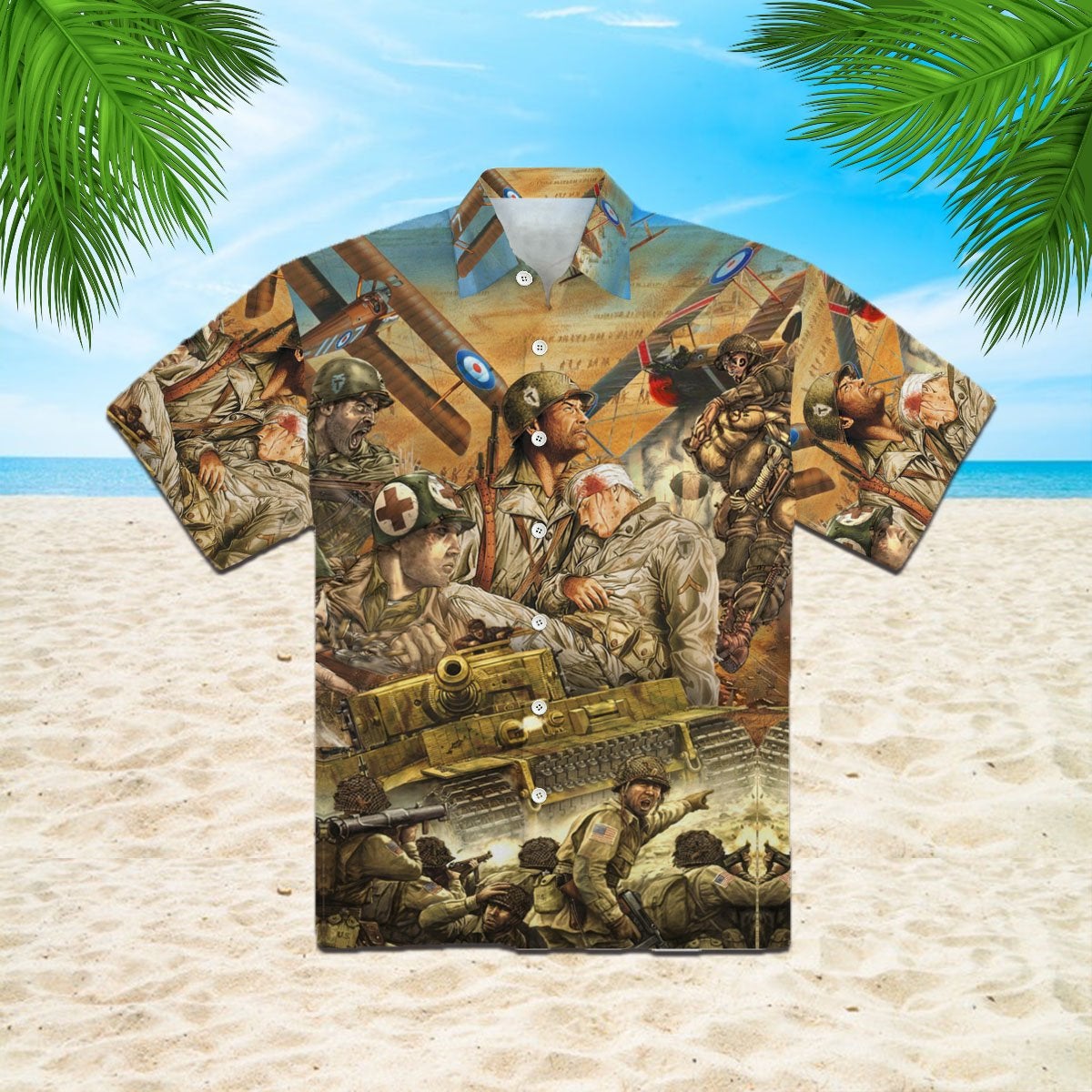 The Veteran Fight Like A Superhero Hawaii Unisex Print Aloha Short Sleeve Casual Shirt Ha23379