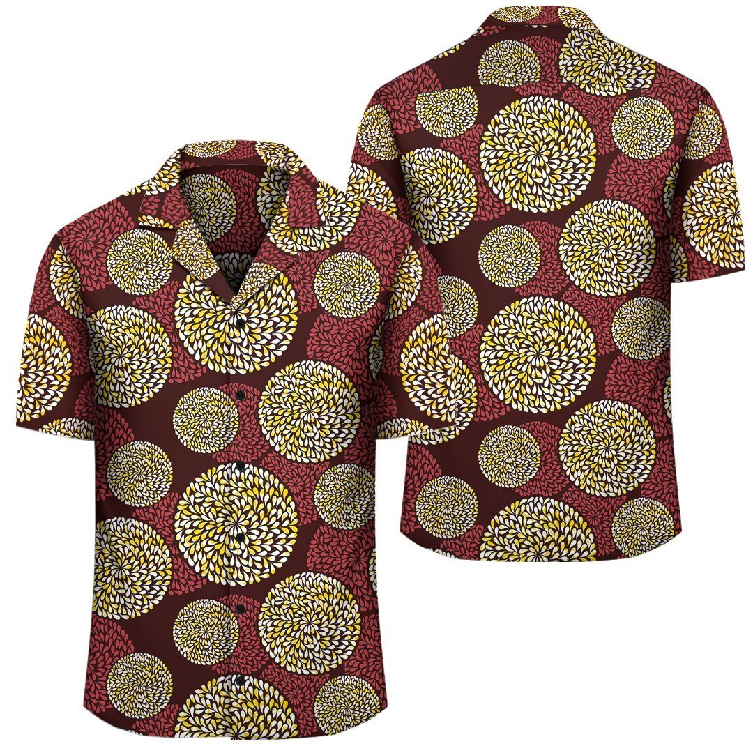 Africa Hawaiian Shirt – Ankara Hawaiian Shirt Brown