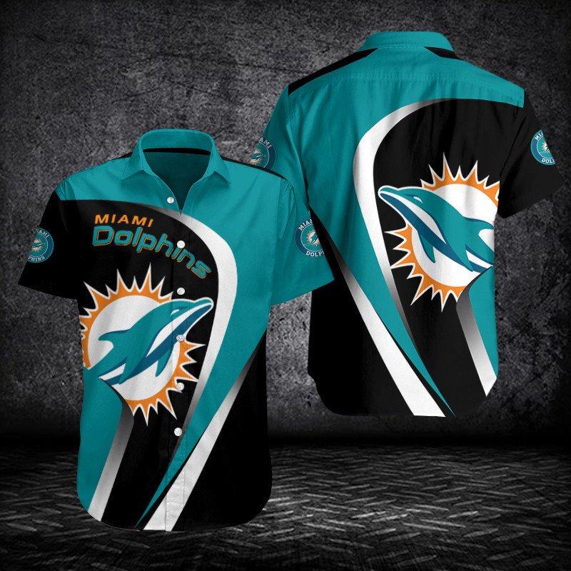 Miami Dolphins Button Shirts Bg554