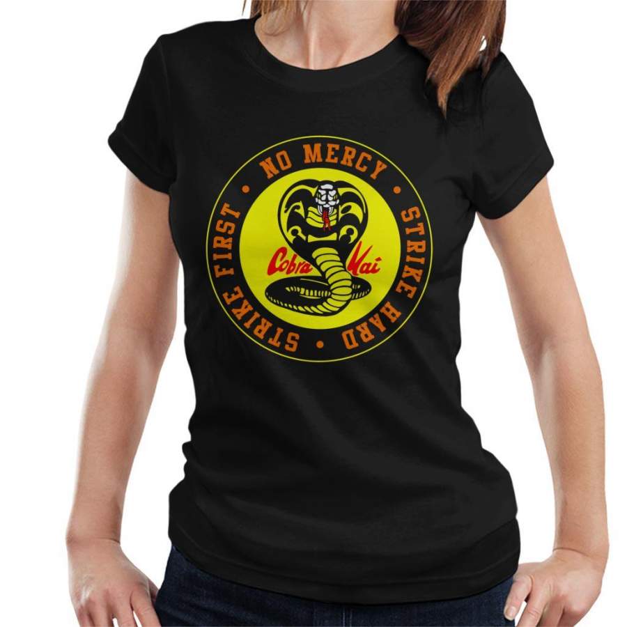 Cobra Kai Snake Logo No Mercy Women’s T-Shirt