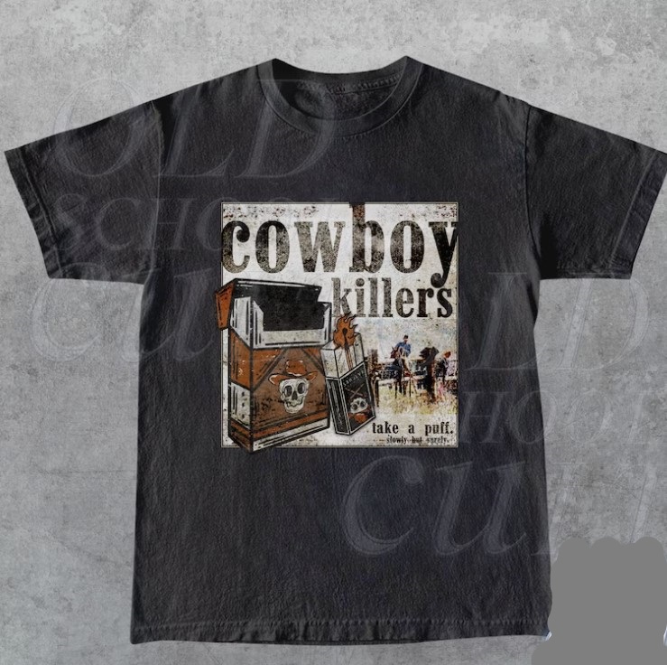 Vintage Western Cowboy Killers Retro Rodeo Shirt  Western Graphic Tee Shirt Outfit  For Men  For Women