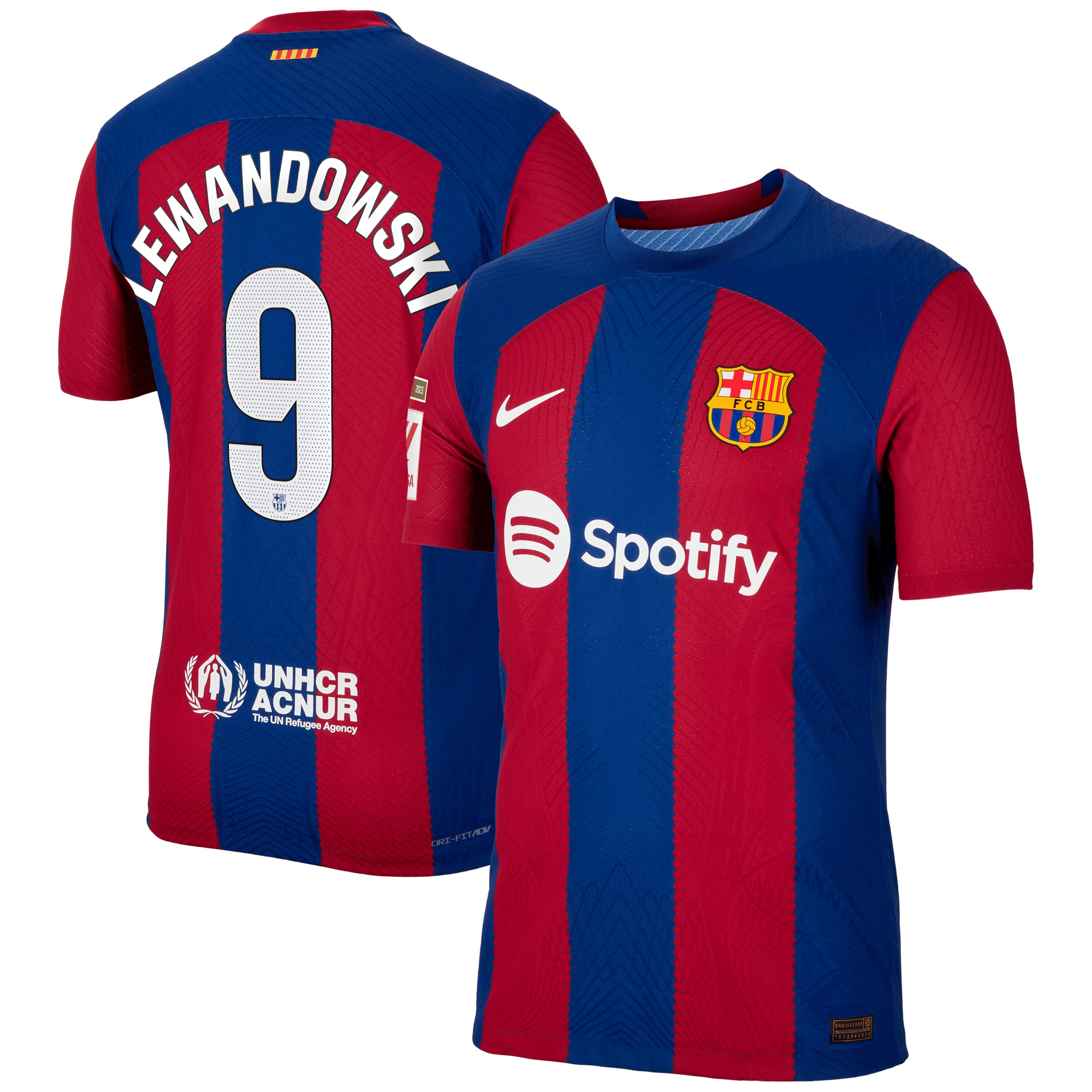 Robert Lewandowski Barcelona 2023/24 Home Authentic Jersey – Royal