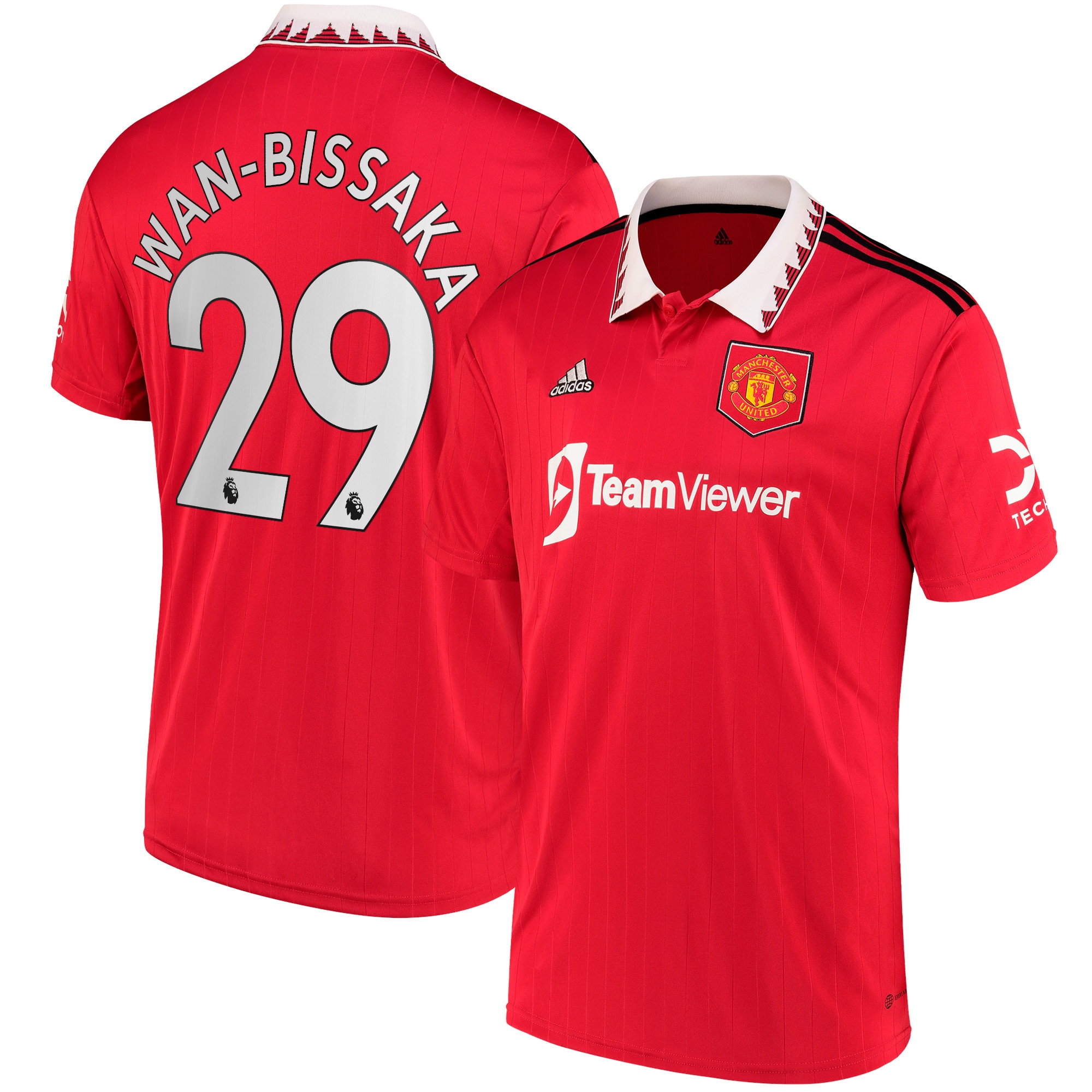 Aaron Wan-Bissaka Manchester United 2022/23 Home Replica Player Jersey – Red