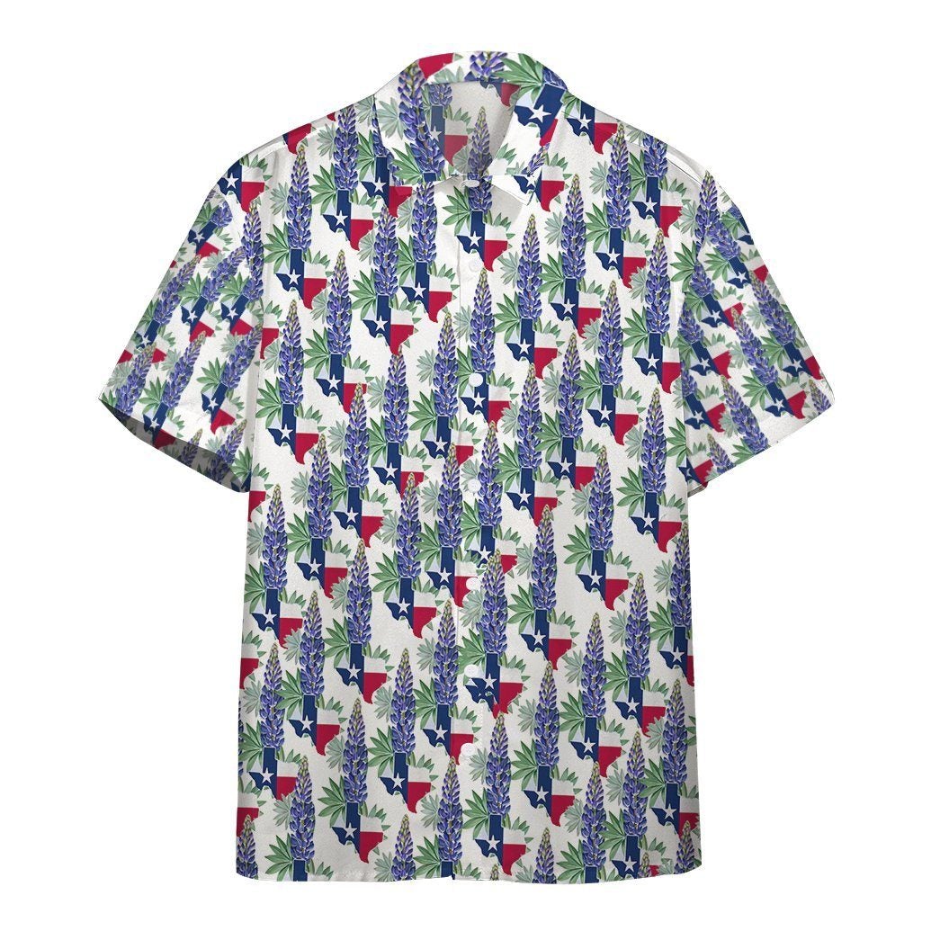 Texas Bluebonnet Aloha Hawaii Shirts For Men Women Ha775