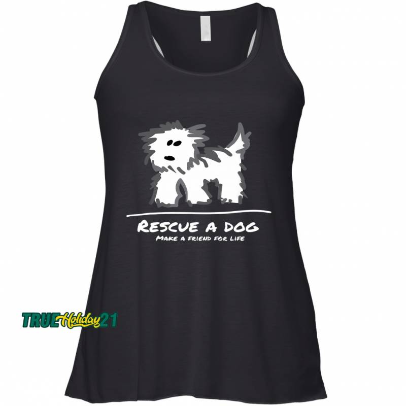 Rescue A Dog Don’t Shop Adopt_ Animal Lover Women’s Tank Top