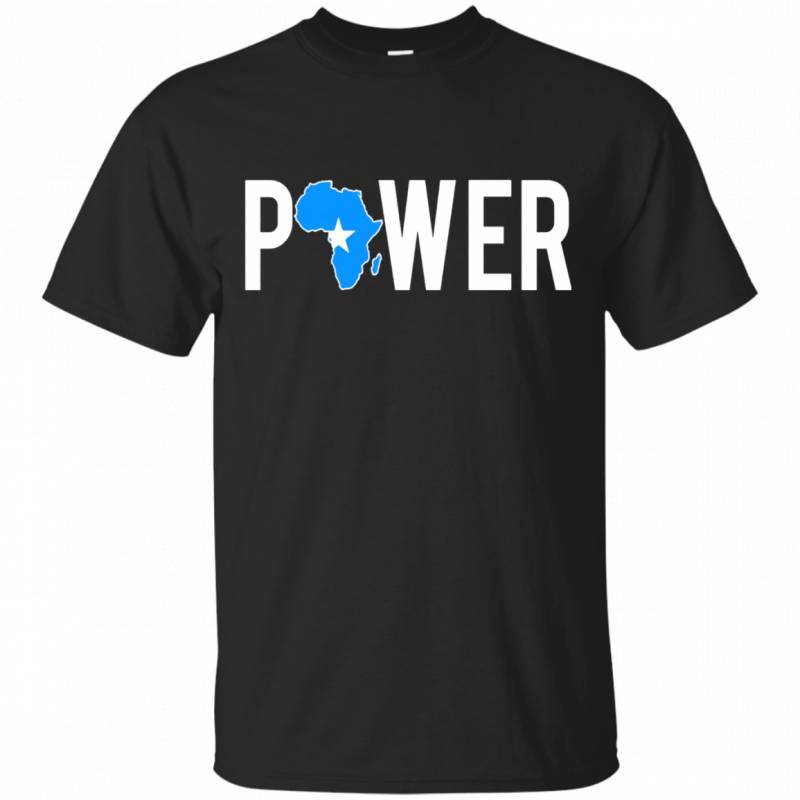 Africa Black African Power Somalia Map T Shirt