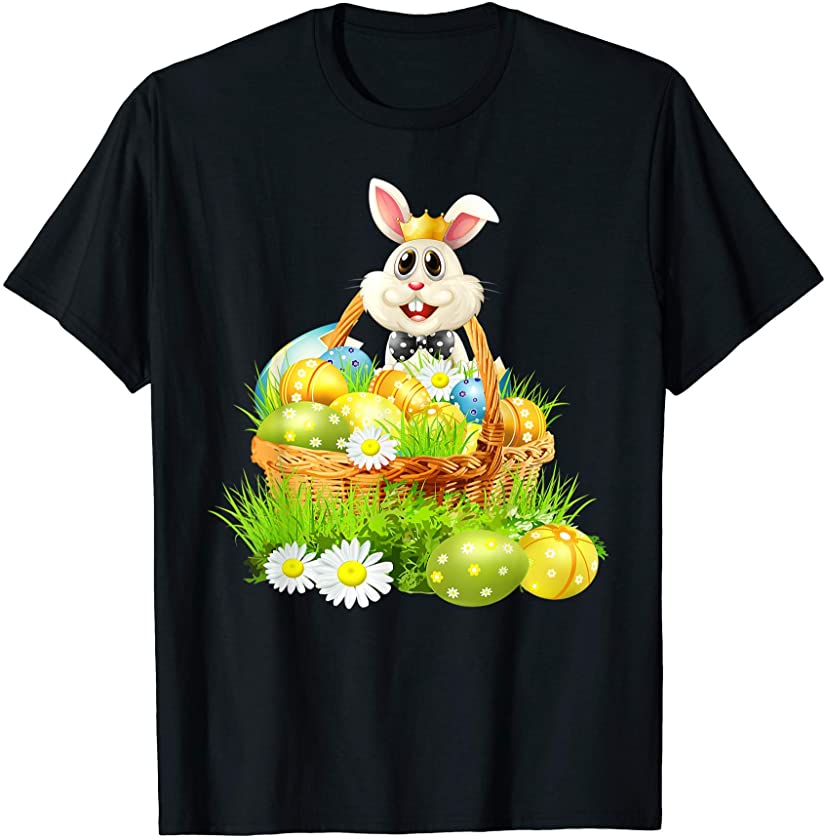 Cute Rabbit Easter Day Bunny Eggs Costume Mens Womens Kids T-Shirt