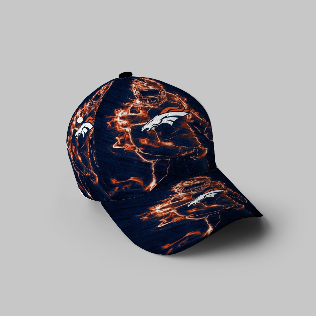 Denver Broncos Fire Emblem V5 3D Printing Baseball Cap Classic Hat