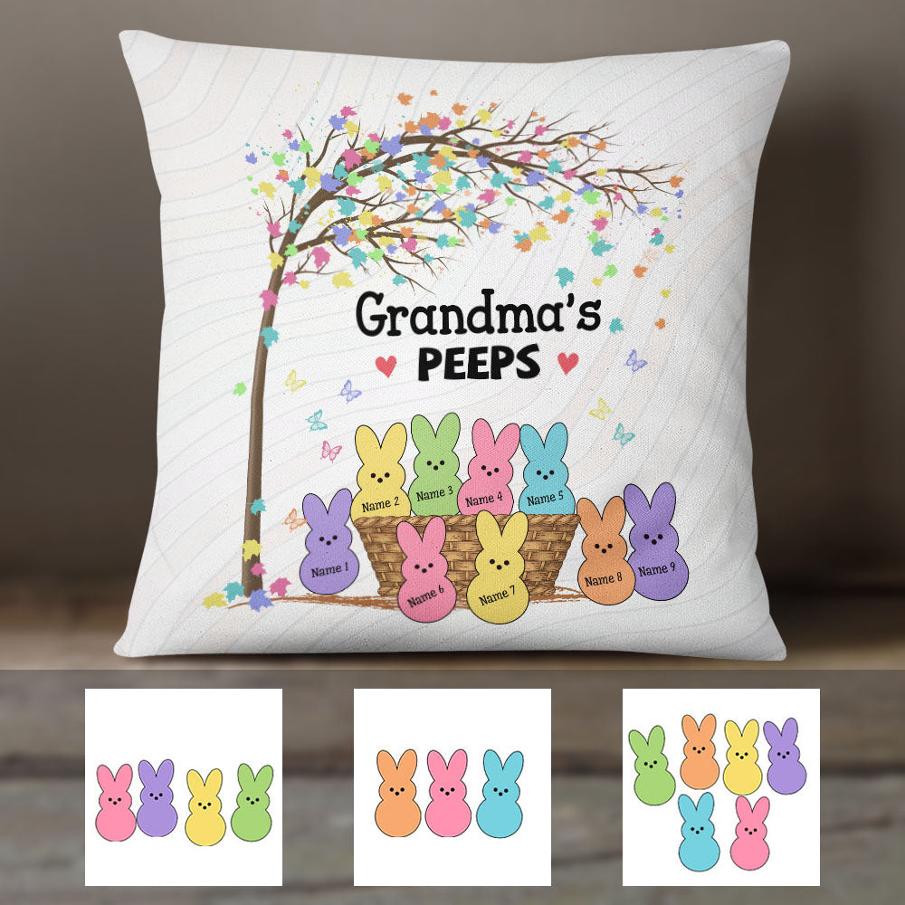 Personalized Grandma Bunny Easter Pillow MR15 73O58 (Insert Included)