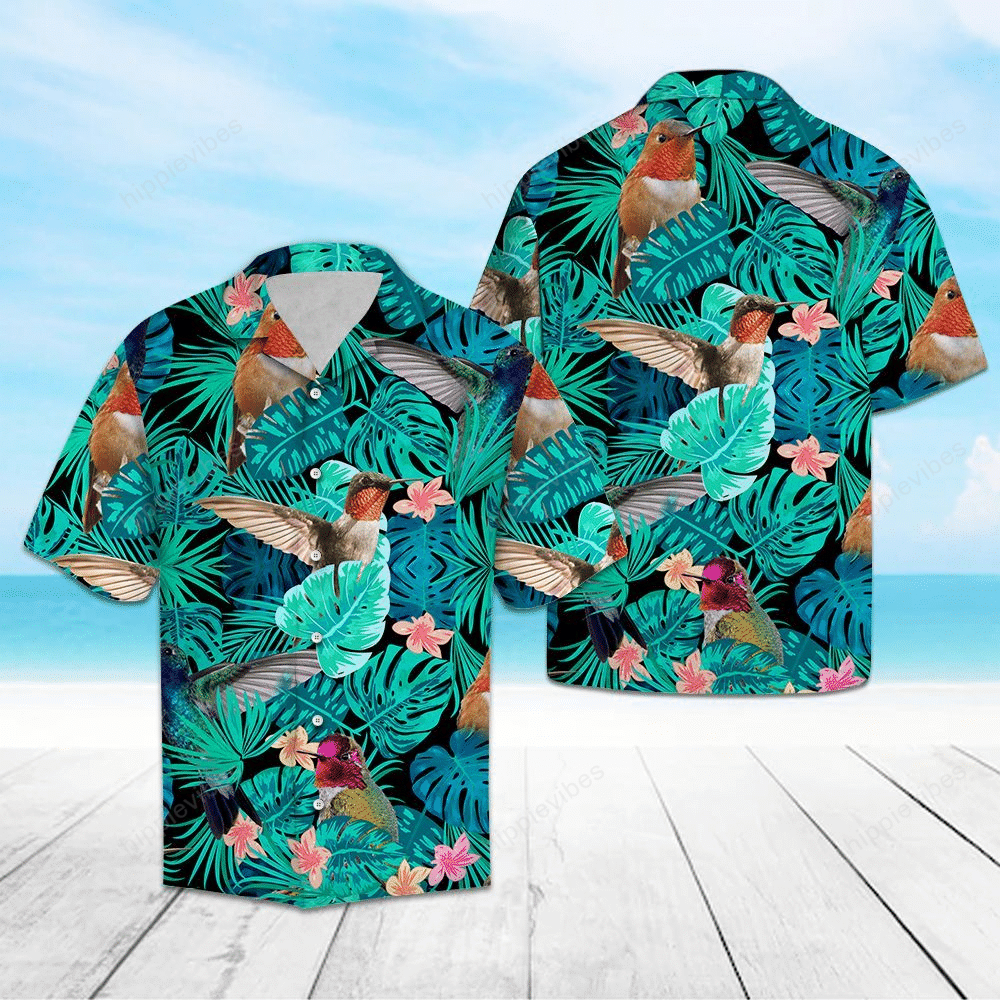 Hummingbird Hawaiian Shirt Ha4058