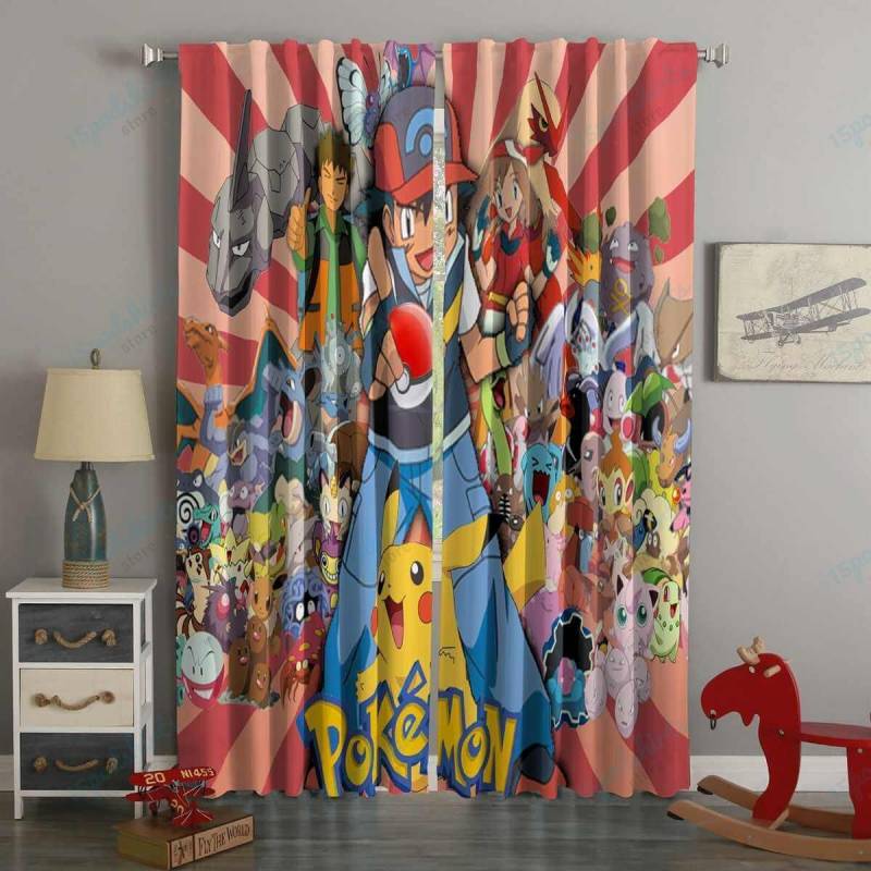 3D Printed Pokemon Style Custom Living Room Curtains