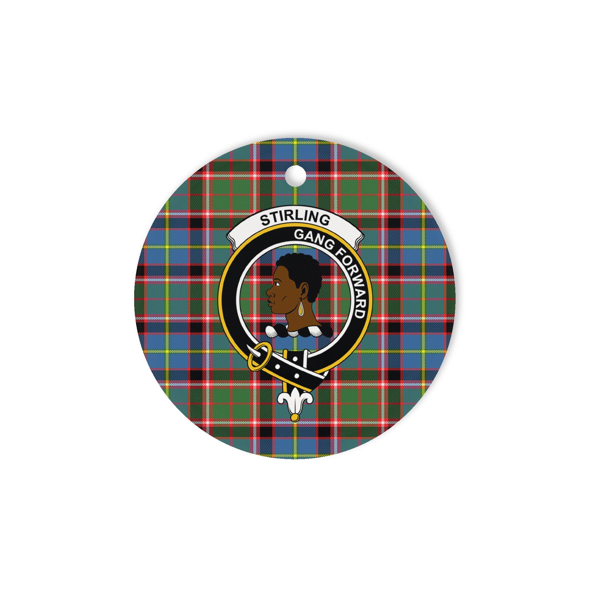 Stirling Of Keir Scottish Clan Plaid Ornament Gift. Christmas Tree Ornament Stirling Of Keir Clan Tartan Ornament Great Christmas Ornaments Gift