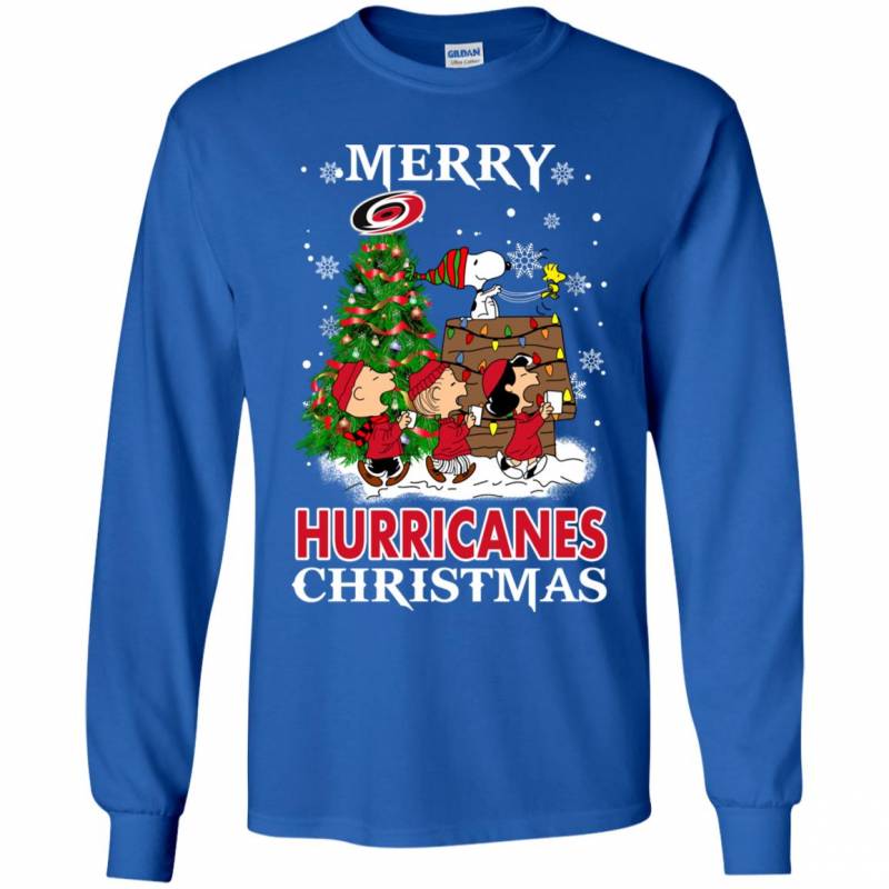 Merry Carolina Hurricanes Christmas Snoopy Ugly Sweater Style Shirts