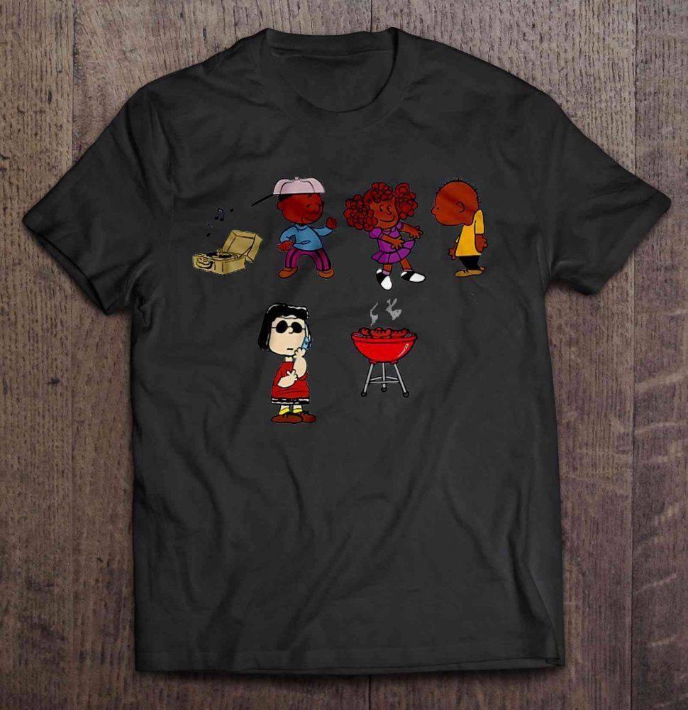 Bbq Music The Peanuts Movie Black Version Gift Trending Design Shirt