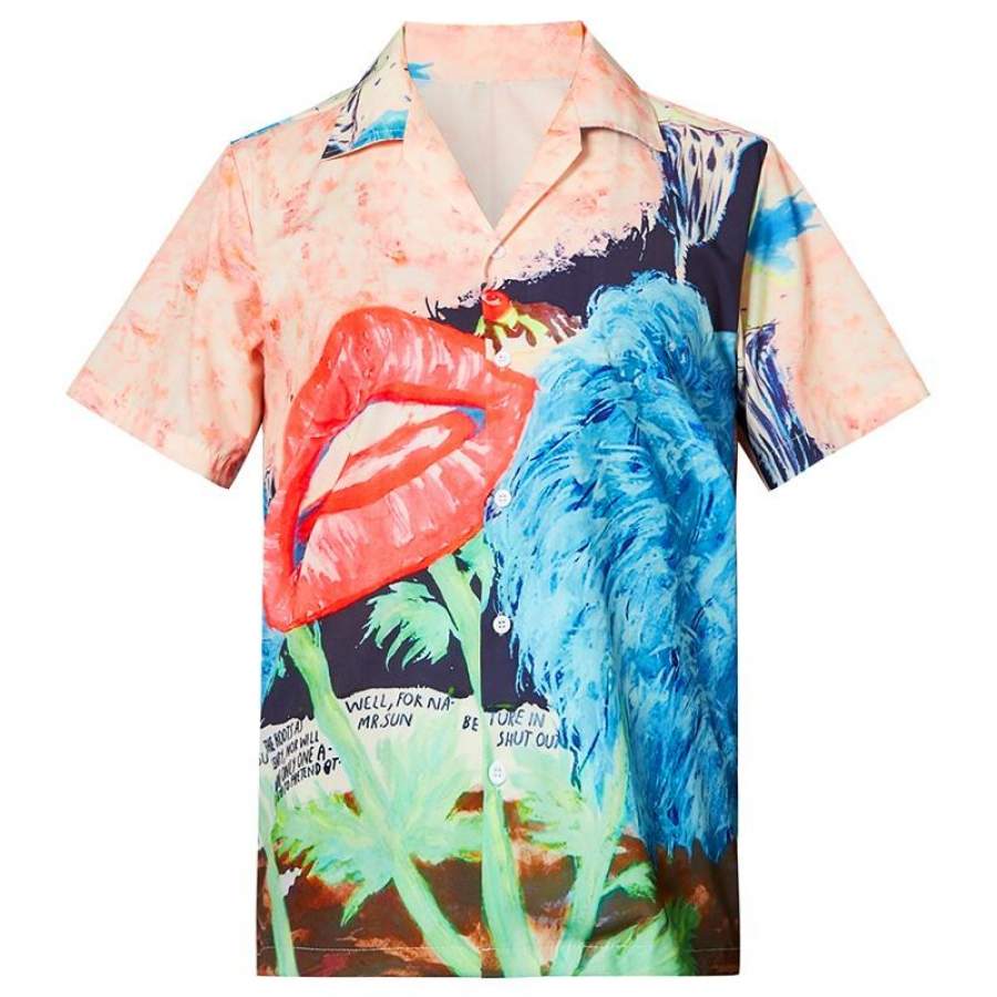 Hawaii Shirts Art Painted Oil Painting Printed Ha85306