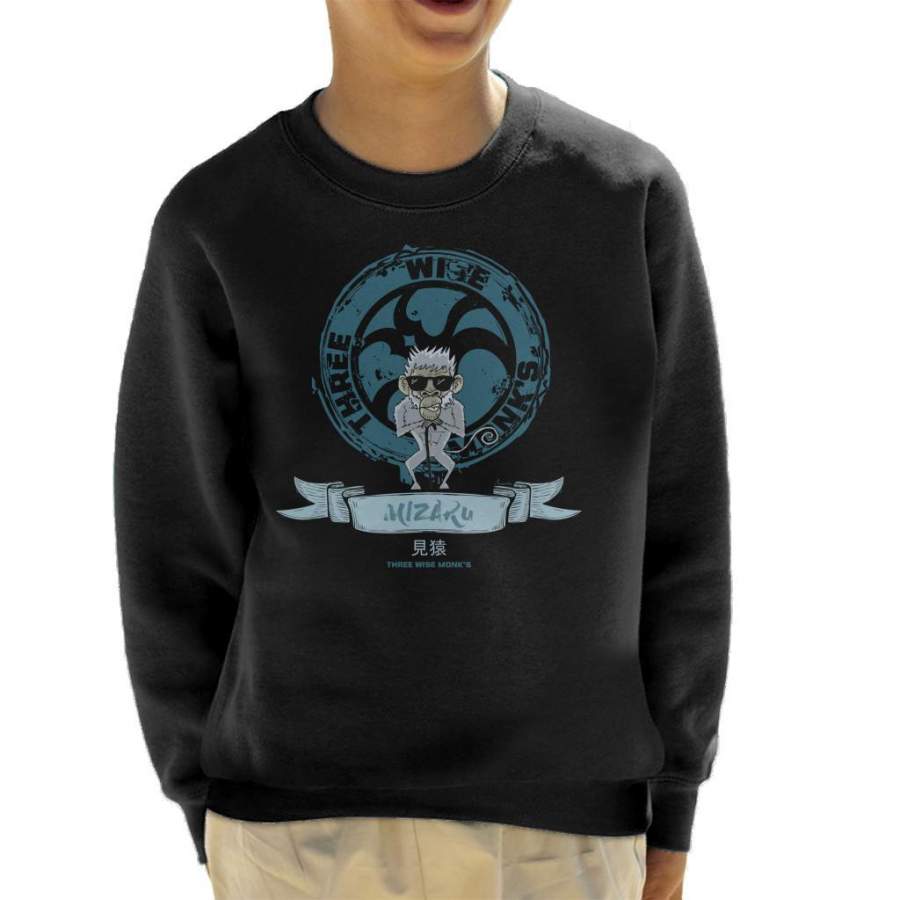 Three Wise Monkeys Mizaru Kid’s Sweatshirt