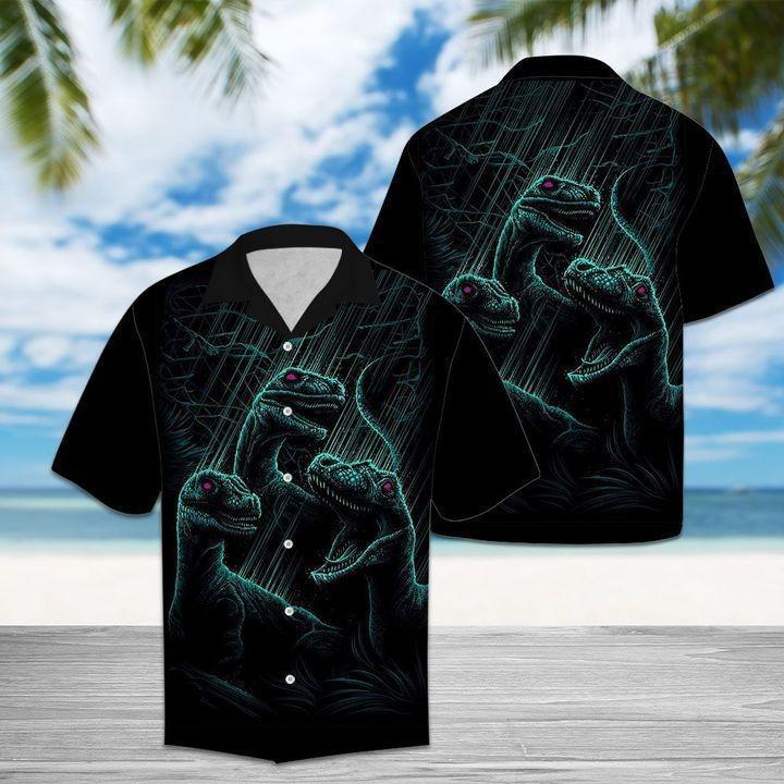 Amazing Dinosaur Aloha Hawaiian Shirts For Men & For Women | Hw1381