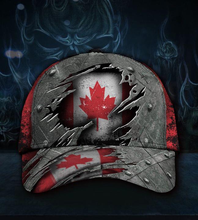 Canada Flag Hat 3D Printed Vintage Cap Patriotic Canada Cap Gift Ideas For Men