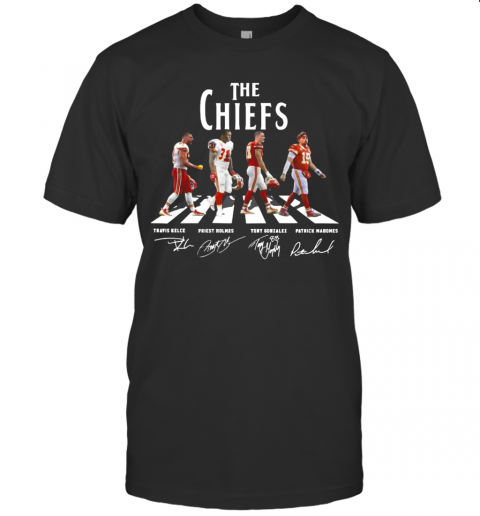 The Kansas City Chiefs Football Abbey Road Signatures T-Shirt