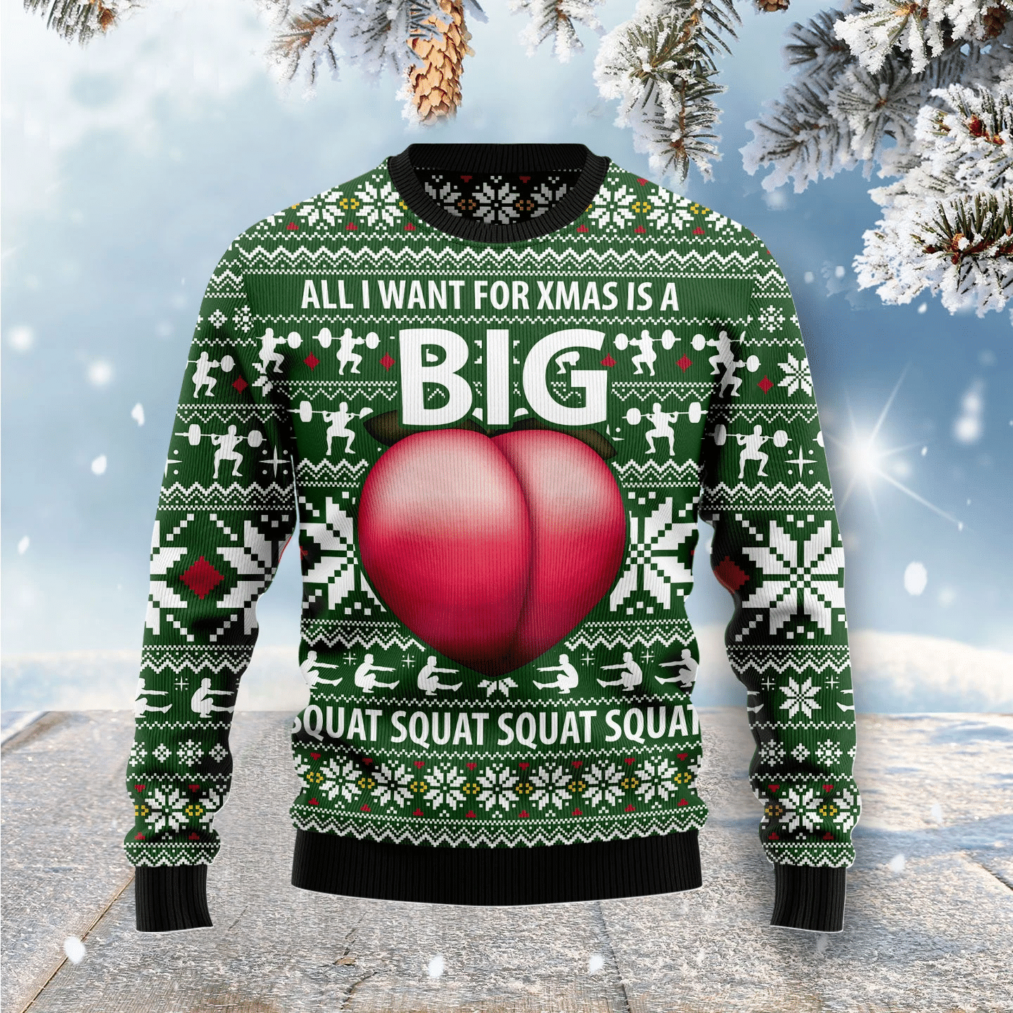 Ugly Sweater Big Booty Ugly Christmas Sweater