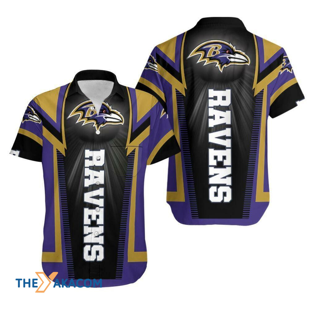 Baltimore Ravens Logo Gift For Fan Short Sleeve Hawaii Shirt Ha100770