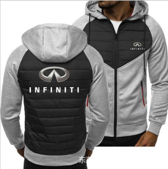 2022 new Men for INFINITI Car Logo Print Spring Autumn Mens Jacket Casual Sweatshirt Long Sleeve Mens zipper Jacket Man Hoody alx