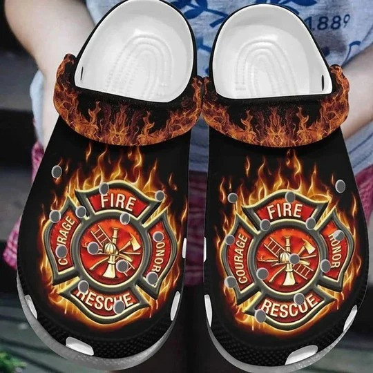 Firefighter Rescue Job Comfortable For Man And Women Classic Water Rubber Crocs Clog Shoes Comfy Footwear