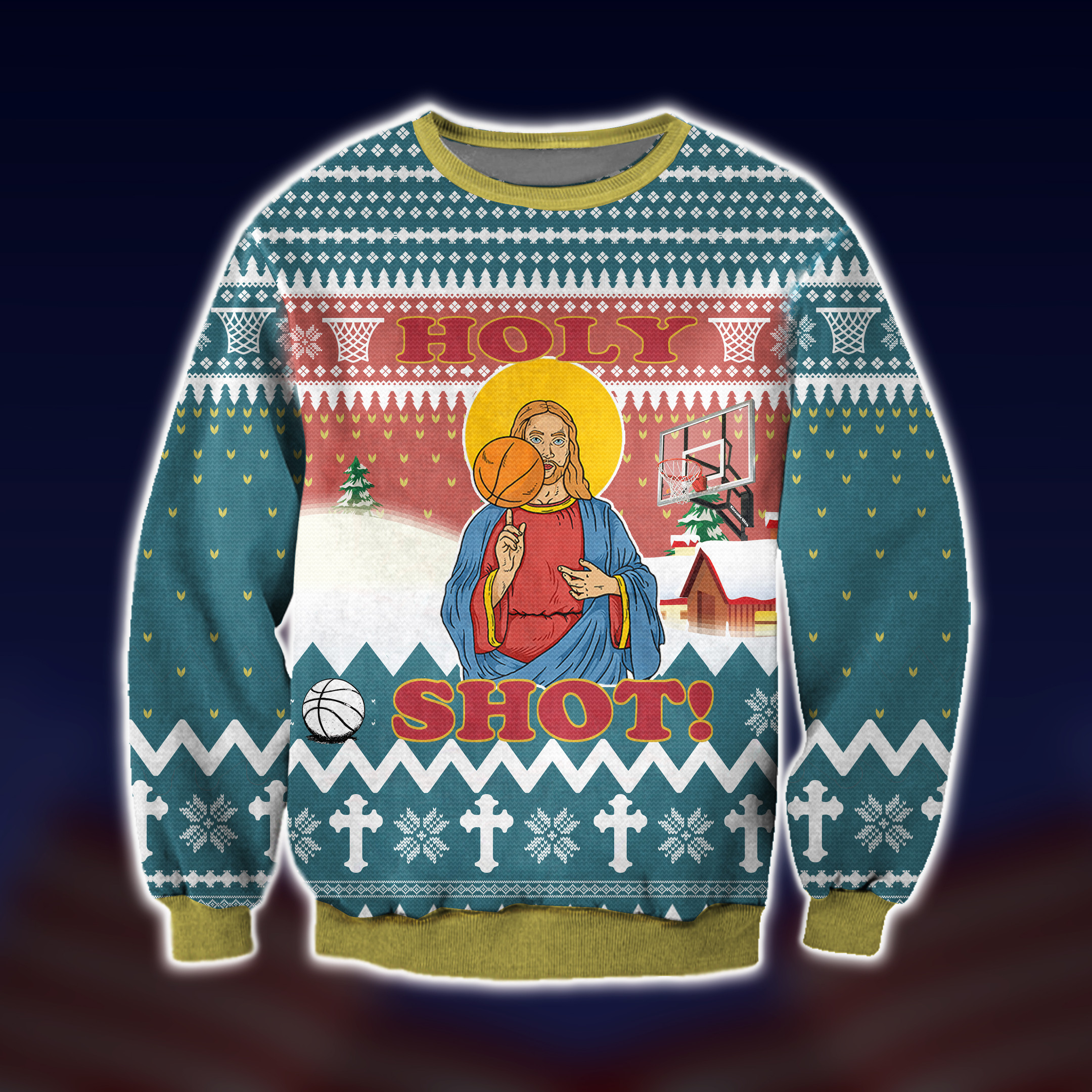 Holy Shot Ugly Christmas Sweater