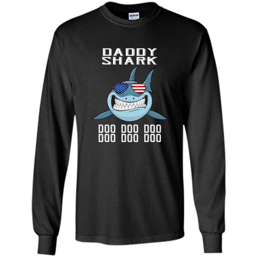 Daddy Shark Doo Doo Doo 4 – Gildan Long Sleeve Shirt